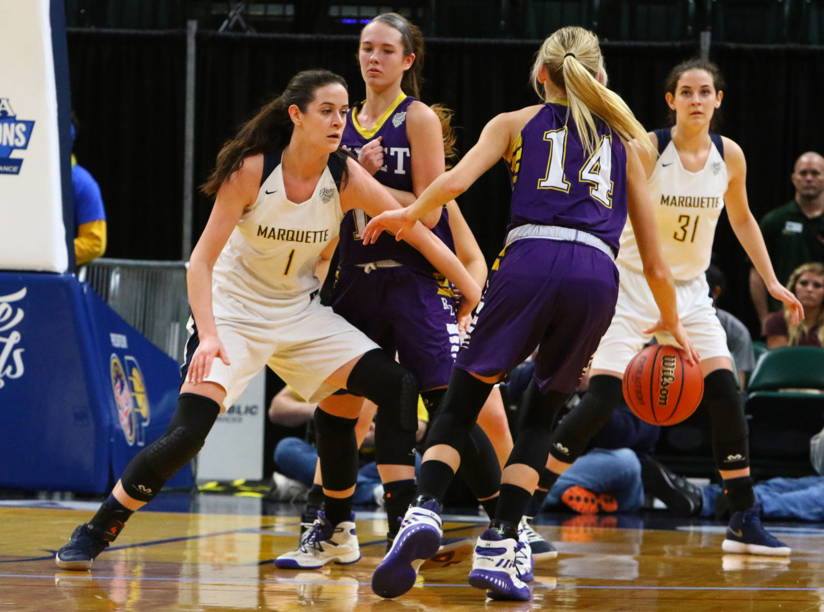 Gallery: Girls Basketball State Finals: Marquette Catholic vs. Vincennes Rivet